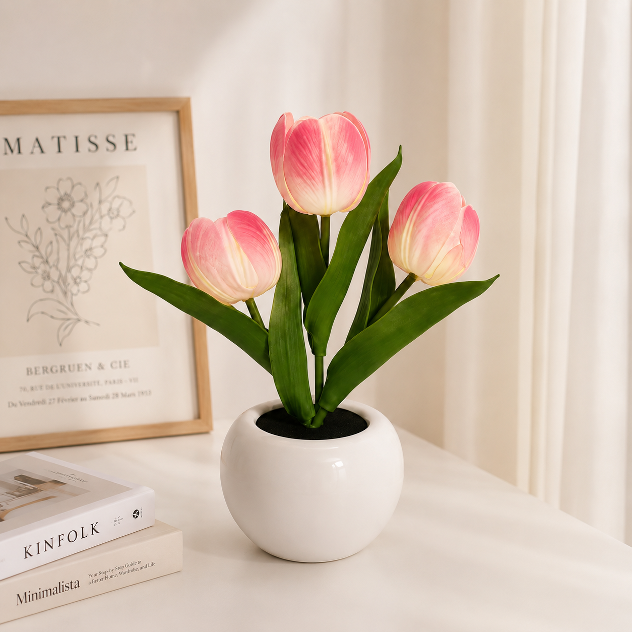 Lámpara LED de Tulipanes Recargable