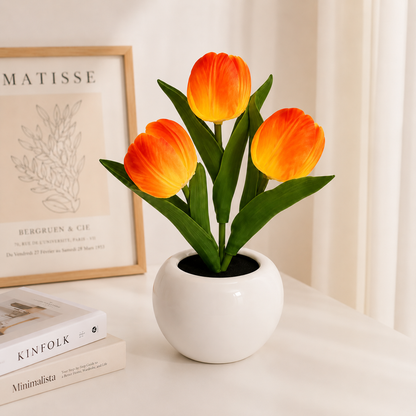 Lámpara LED de Tulipanes Recargable